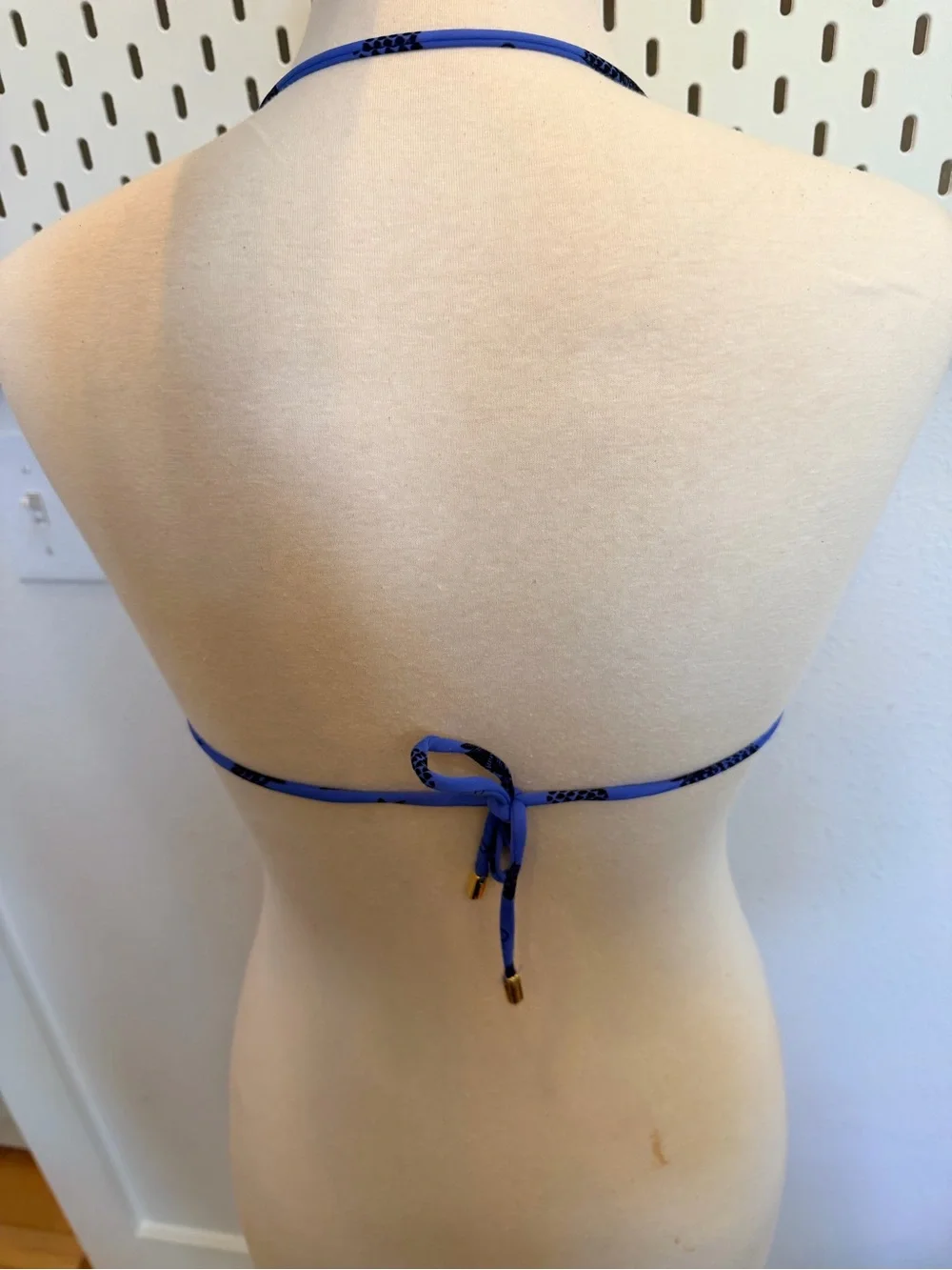 Salinas Blue Pineapple Bandeau Bikini Set Size 42/L NWT